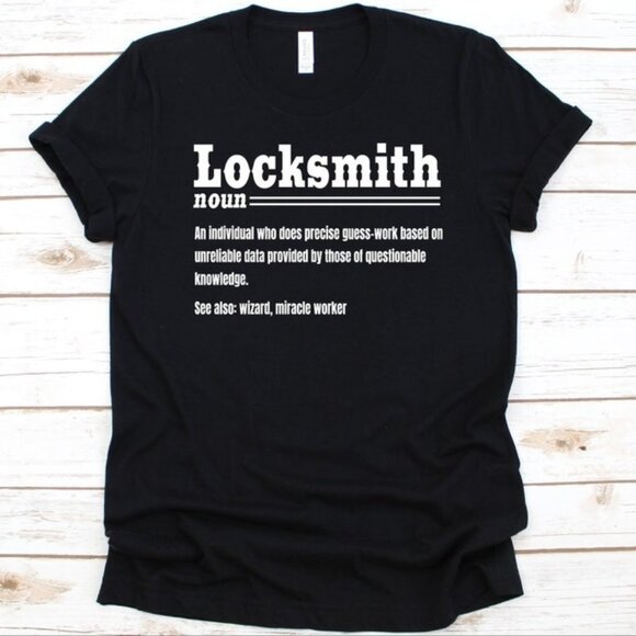 Locksmith An Individual Who Does Precise Guess-Work Shirt - Picture 1 of 4